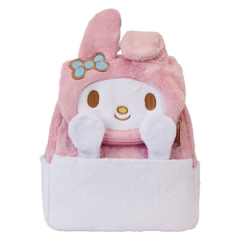 NWT Sanrio Loungefly Exclusive My Melody Plush Cosplay Mini Backpack - Picture 2 of 7